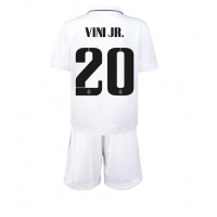 Real Madrid Vinicius Junior #20 Hjemmebanesæt Børn 2022-23 Kortærmet (+ Korte bukser)